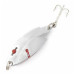 Vintage    Herter's Swiss Spoon (Japan), 1/4oz nickel/red eyes fishing spoon #24099