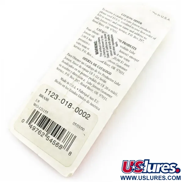   Luhr Jensen Lil' Kroc (Krocodile Stubby), 3/16oz gold fishing spoon #24131