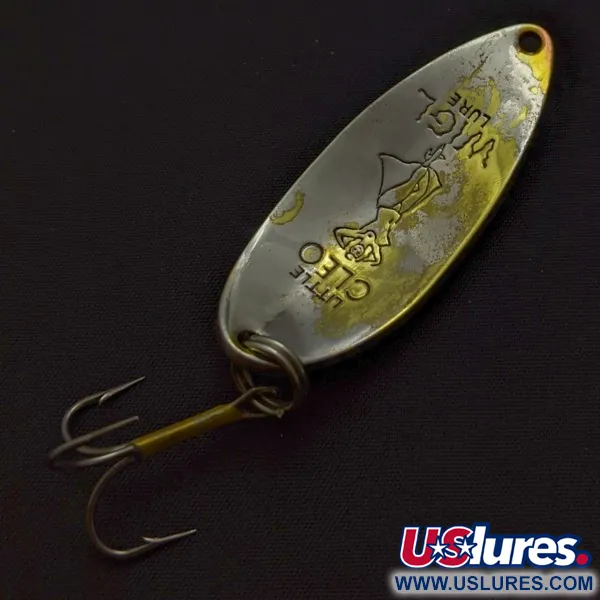 Vintage Seneca Little Cleo (Hula Girl), 1/2oz Nickel / Brass fishing spoon #24102