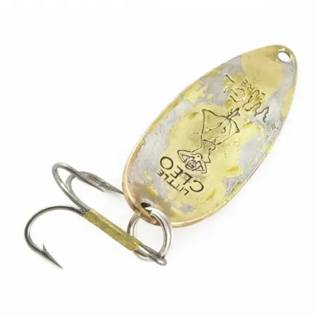 Vintage Seneca Little Cleo (Hula Girl), 1/2oz  Brass fishing spoon #24103