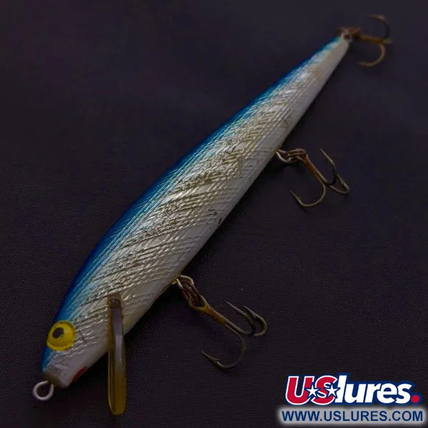 Vintage   Rebel Floater F12, 1/3oz SB (Silver/Blue) fishing lure #24105