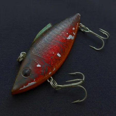 Vintage Bill Lewis Rat-L-Trap, 1/2oz metallic red/black fishing lure #24106