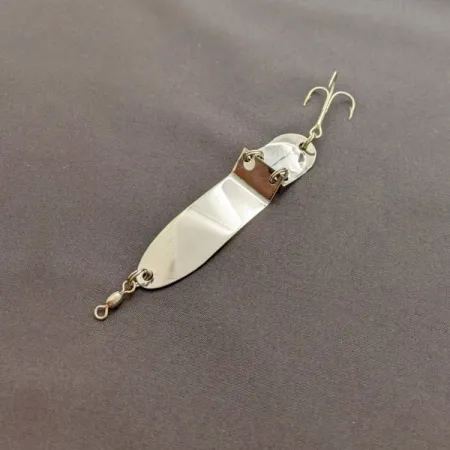 Vintage Trolling Spoon Jointed, 1/4oz nickel fishing spoon #24107