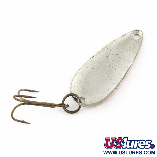 Vintage   Dura Pack Spoon, 3/16oz Nickel/Red/White fishing spoon #24110