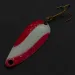 Vintage   Dura Pack Spoon, 3/16oz Nickel/Red/White fishing spoon #24110