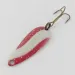 Vintage   Dura Pack Spoon, 3/16oz Nickel/Red/White fishing spoon #24110