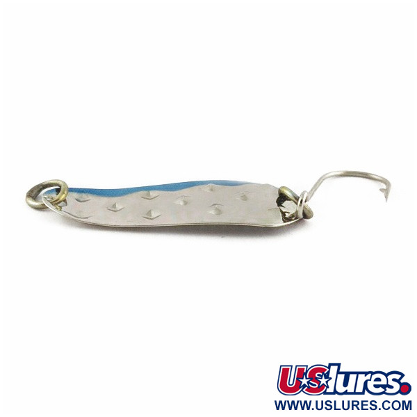 Vintage   Luhr Jensen Alpena Diamond, 3/16oz  nickel/blue fishing spoon #24111