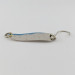 Vintage   Luhr Jensen Alpena Diamond, 3/16oz  nickel/blue fishing spoon #24111