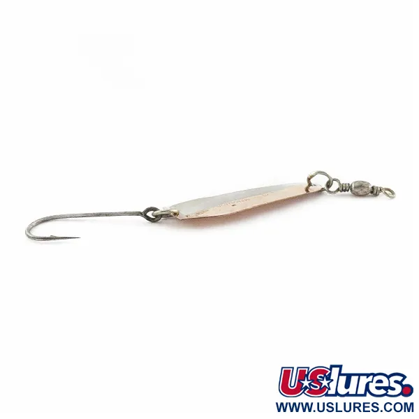 Vintage   Luhr Jensen McMahon 3, 3/32oz brass/nickel fishing spoon #24114