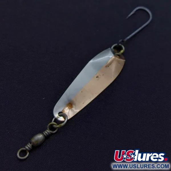 Vintage   Luhr Jensen McMahon 3, 3/32oz brass/nickel fishing spoon #24114
