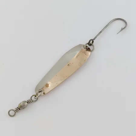 Vintage Luhr Jensen McMahon 3, 3/32oz brass/nickel fishing spoon #24114