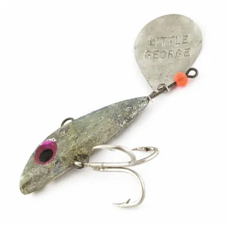 Vintage Mann's Bait  Little George Tail Spinner​, 3/4oz nickel spinning lure #24117