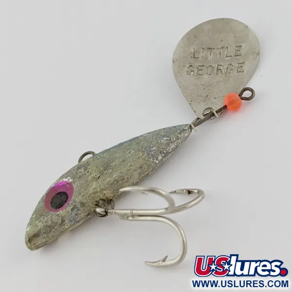Vintage  Mann's Bait  Little George Tail Spinner​, 3/4oz nickel fishing #24117