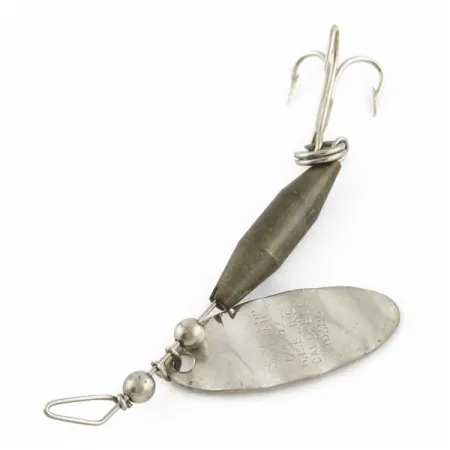 Vintage Glen Evans Shyster, 1/4oz white/nickel spinning lure #24118