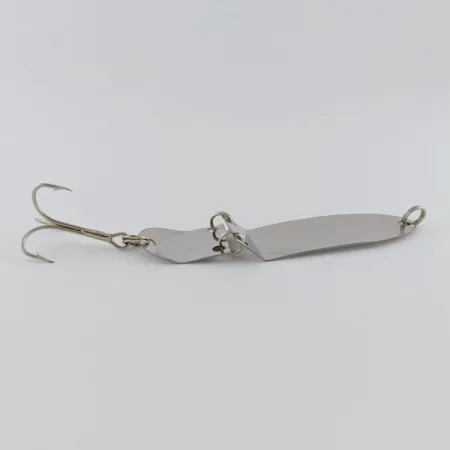 Vintage Trolling Spoon Jointed, 1/4oz nickel fishing spoon #24120