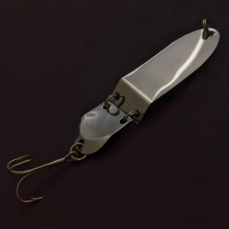 Vintage Trolling Spoon Jointed, 1/4oz nickel fishing spoon #24120