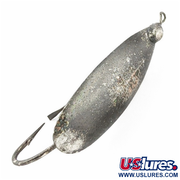 Vintage   Johnson Silver Minnow Weedless, 1/3oz nickel fishing spoon #24121