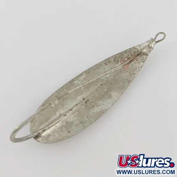 Vintage   Johnson Silver Minnow Weedless, 2/5oz nickel fishing spoon #24122
