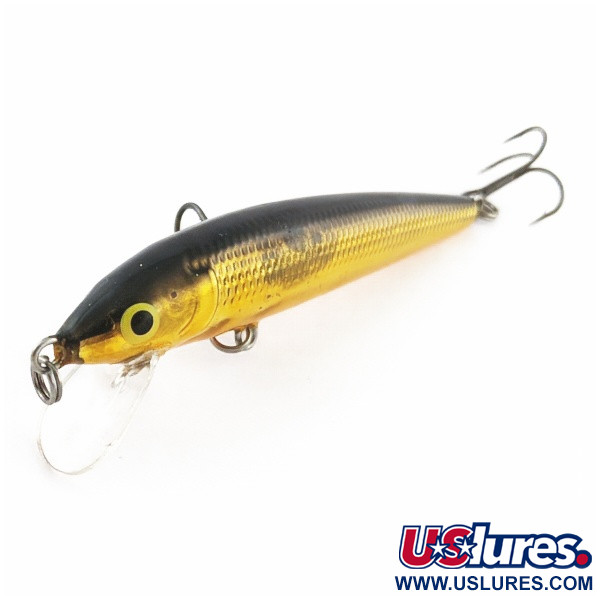 Vintage   Rapala Husky Jerk 10, 1/3oz Gold fishing lure #24125