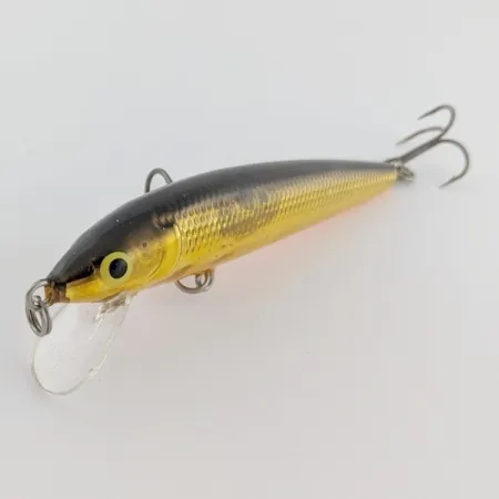 Vintage Rapala Husky Jerk 10, 1/3oz Gold fishing lure #24125