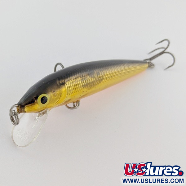 Vintage   Rapala Husky Jerk 10, 1/3oz Gold fishing lure #24125