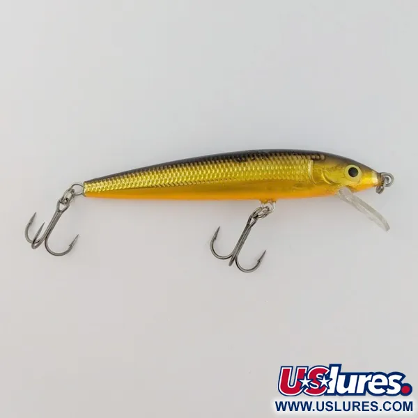 Vintage   Rapala Husky Jerk 10, 1/3oz Gold fishing lure #24125