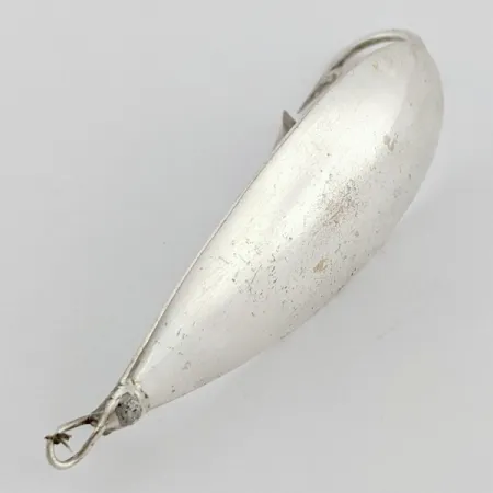 Vintage Johnson Silver Minnow Weedless, 2/5oz silver fishing spoon #24129
