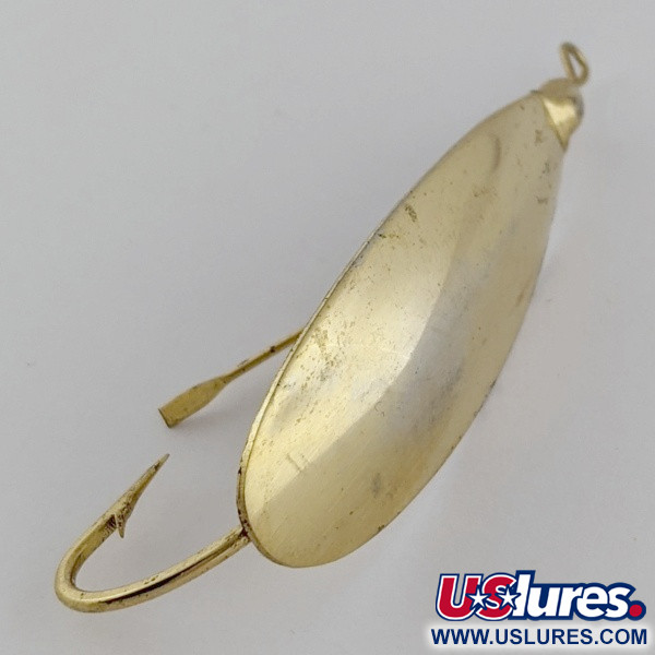 Vintage   Johnson Silver Minnow Weedless, 1/4oz gold fishing spoon #24130