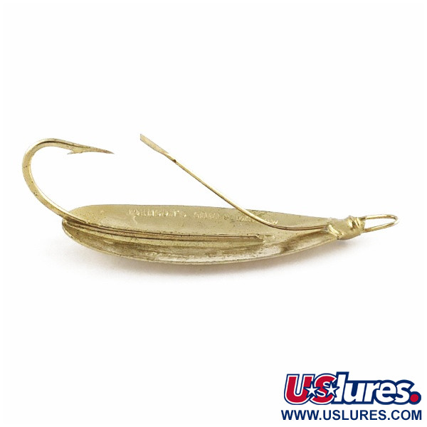 Vintage   Johnson Silver Minnow Weedless, 1/4oz gold fishing spoon #24130