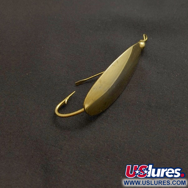 Vintage   Johnson Silver Minnow Weedless, 1/4oz gold fishing spoon #24130