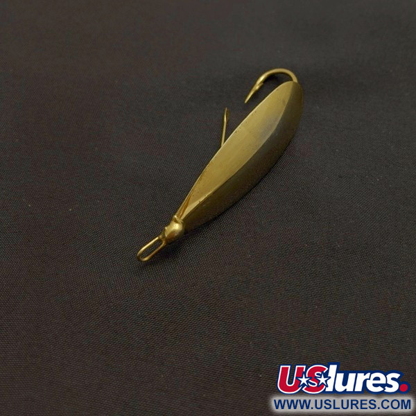 Vintage   Johnson Silver Minnow Weedless, 1/4oz gold fishing spoon #24130