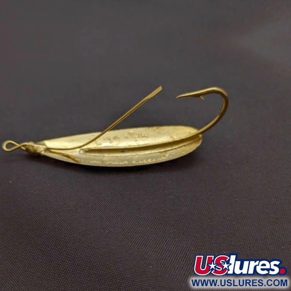 Vintage   Johnson Silver Minnow Weedless, 1/4oz gold fishing spoon #24130