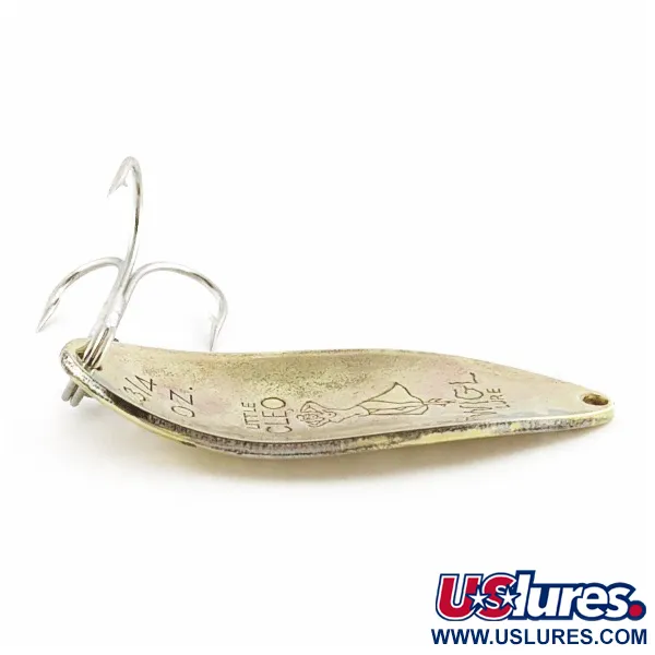 Vintage  Seneca Little Cleo (Hula Girl), 3/4oz  Brass fishing spoon #24139