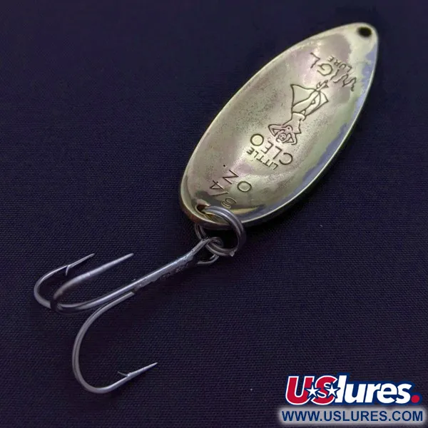 Vintage  Seneca Little Cleo (Hula Girl), 3/4oz  Brass fishing spoon #24139