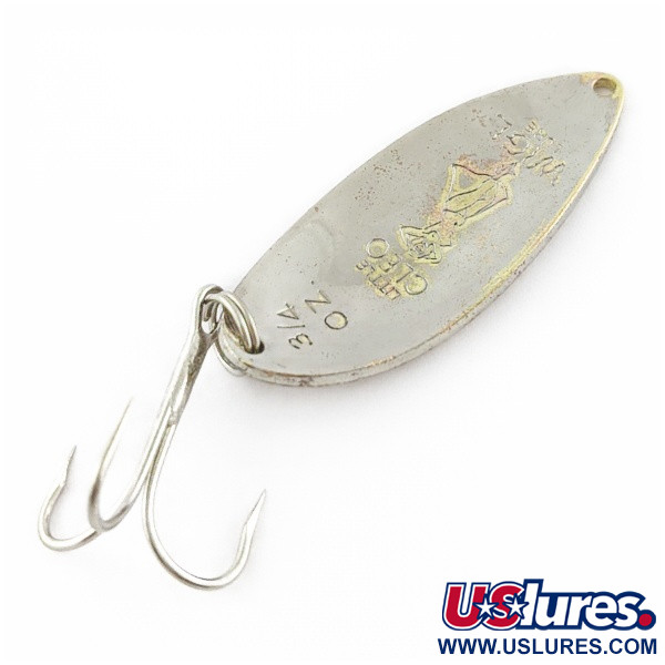 Vintage  Seneca Little Cleo (Hula Girl), 3/4oz Brass/nickel fishing spoon #24140