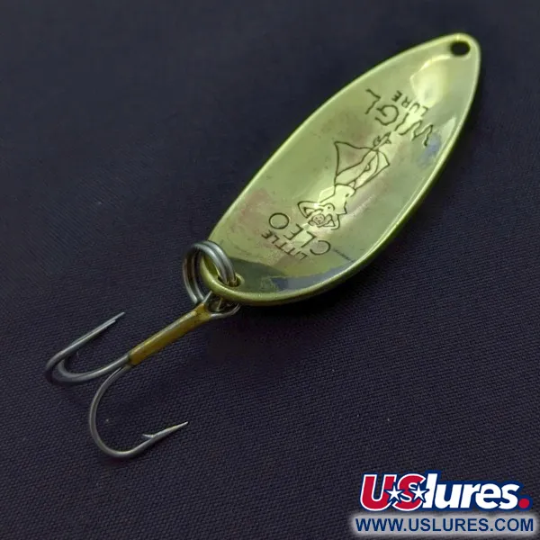 Vintage  Seneca Little Cleo (Hula Girl), 1/2oz  Brass fishing spoon #24144