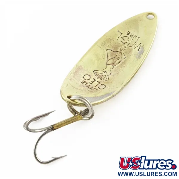 Vintage  Seneca Little Cleo (Hula Girl), 1/2oz  Brass fishing spoon #24144