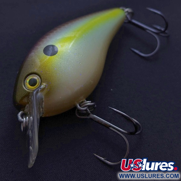 Vintage   Strike King KVD 1.5 Silent square bill, 2/5oz Olive Sexy Shad fishing lure #24145