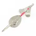 Vintage  Lindy / Little Joe Lindy Skitter-Buzz Weedless , 1/4oz Red/Nickel fishing spoon #24146