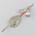 Vintage  Lindy / Little Joe Lindy Skitter-Buzz Weedless , 1/4oz Red/Nickel fishing spoon #24146