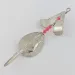 Vintage  Lindy / Little Joe Lindy Skitter-Buzz Weedless , 1/4oz Red/Nickel fishing spoon #24146