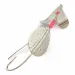 Vintage  Lindy / Little Joe Lindy Skitter-Buzz Weedless , 1/4oz Red/Nickel fishing spoon #24146