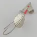 Vintage  Lindy / Little Joe Lindy Skitter-Buzz Weedless , 1/4oz Red/Nickel fishing spoon #24146