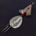 Vintage  Lindy / Little Joe Lindy Skitter-Buzz Weedless , 1/4oz Red/Nickel fishing spoon #24146