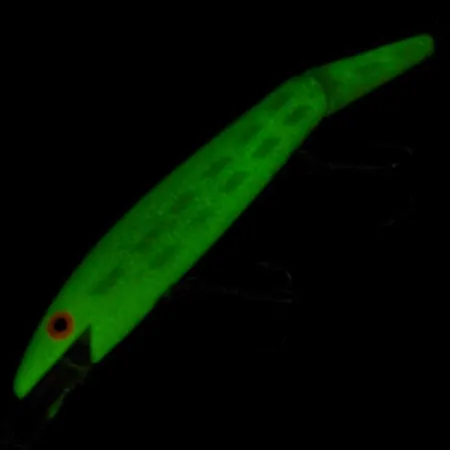 Vintage Rebel Floater F12 Jointed Glow, 1/3oz Glow (Glow in Dark) fishing lure #24149