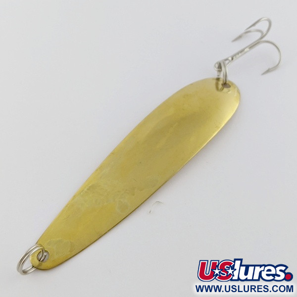 Vintage   Hicks Tackle, 2/5oz gold fishing spoon #24150