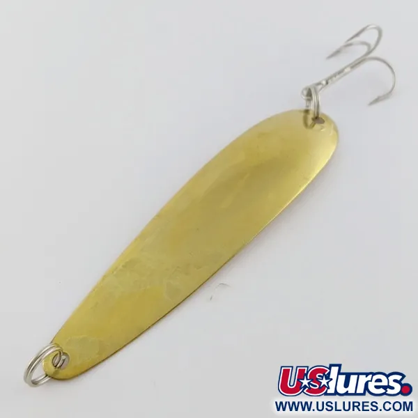 Vintage   Hicks Tackle, 2/5oz gold fishing spoon #24150