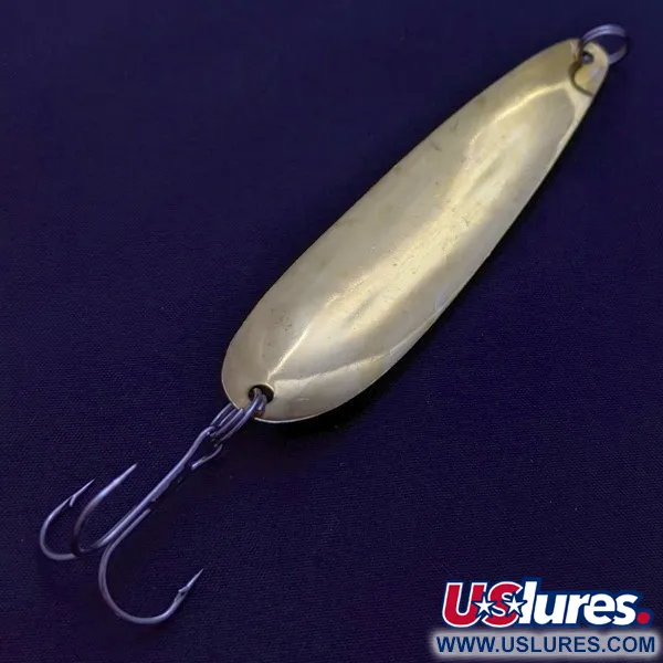 Vintage   Hicks Tackle, 2/5oz gold fishing spoon #24150