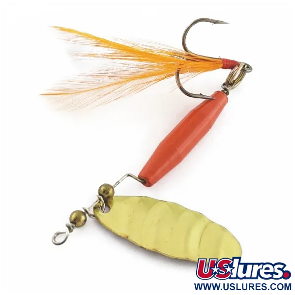 Vintage   Worth #301, 1/3oz red/black/gold spinning lure #24152