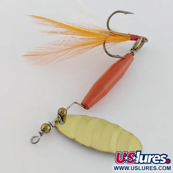 Vintage   Worth #301, 1/3oz red/black/gold spinning lure #24152